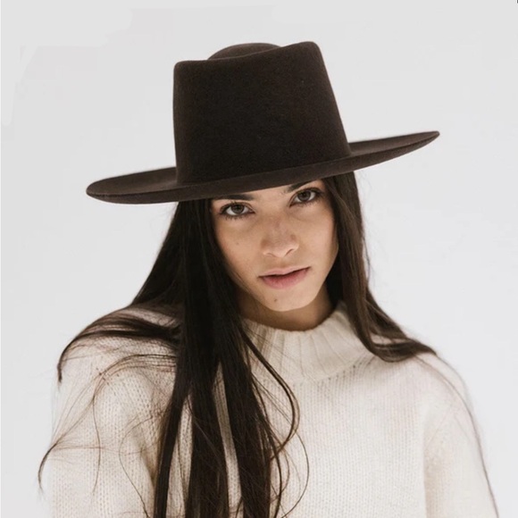 GIGI PIP Ty Upturned Brim Wool Hat Wide Brim - Picture 15 of 15